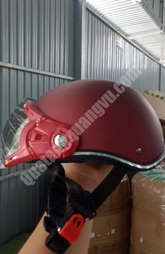 Mũ bảo hiểm nữa đầu có kính - Mũ Bảo Hiểm Quang Vũ - Công Ty TNHH SX Quà Tặng Quang Vũ